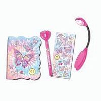 Girl's Secret Journal Fun, Tie Dye Butterfly 