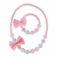 Think Pink Necklace/Bracelet Set 